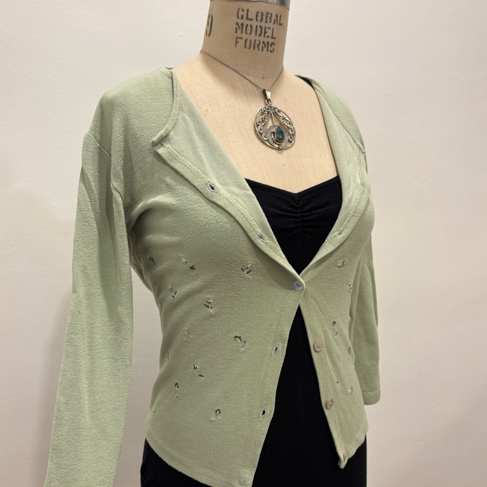 Vintage green cardigan